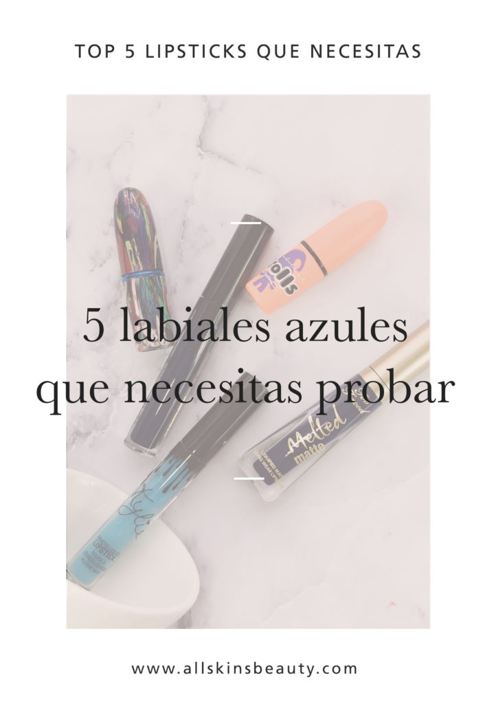 El azul es un color que se ha vuelto muy popular y en lo personal me gusta mucho para el maquillaje, ayuda mucho a darle un giro divertido a nuestro look. Encontrar un labial azul que nos encante puede ayudarnos demasiado a la hora de maquillarnos y de experimentar en el maquillaje, al final del día el maquillaje es una manera de esperarnos y de divertirnos. Aquí les comparto mis 5 favoritos.