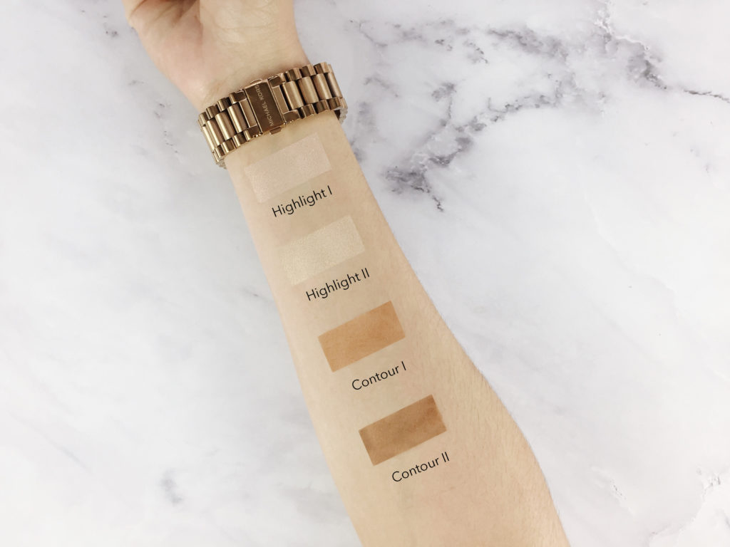 Swatches KKW Beauty Powder & Highlight Kit en Medium 