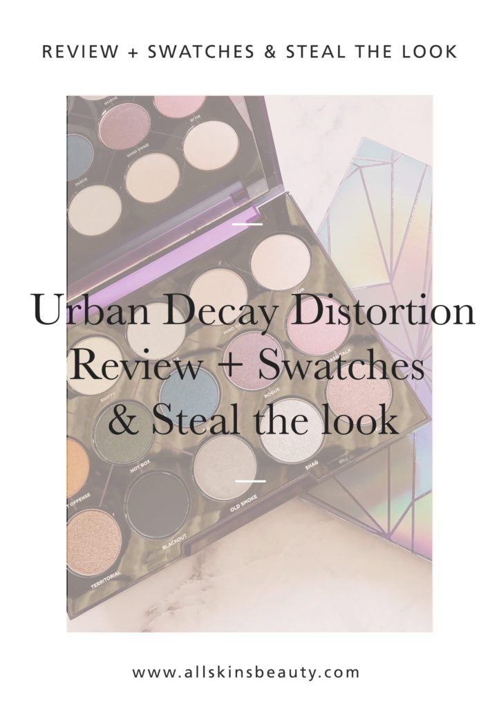 Urban Decay Distortion: Review + Swatches & Steal the Look Si me siguen desde hace un tiempo sabrán que Urban Decay es de mis marcas favoritas y no podría estar más emocionada con sus nuevos lanzamientos para este nuevo año. Esta de aquí es la nueva Distortion Eyeshadow Palette, la cual se enfoca en tríadas de color para todo tipo de looks y en sombras duocromo que pueden usarse para transformar nuestro maquillaje. Después de estarla probando estas últimas semanas me encantaría compartirles mi opinión sobre ella, si les interesa sigan leyendo. 