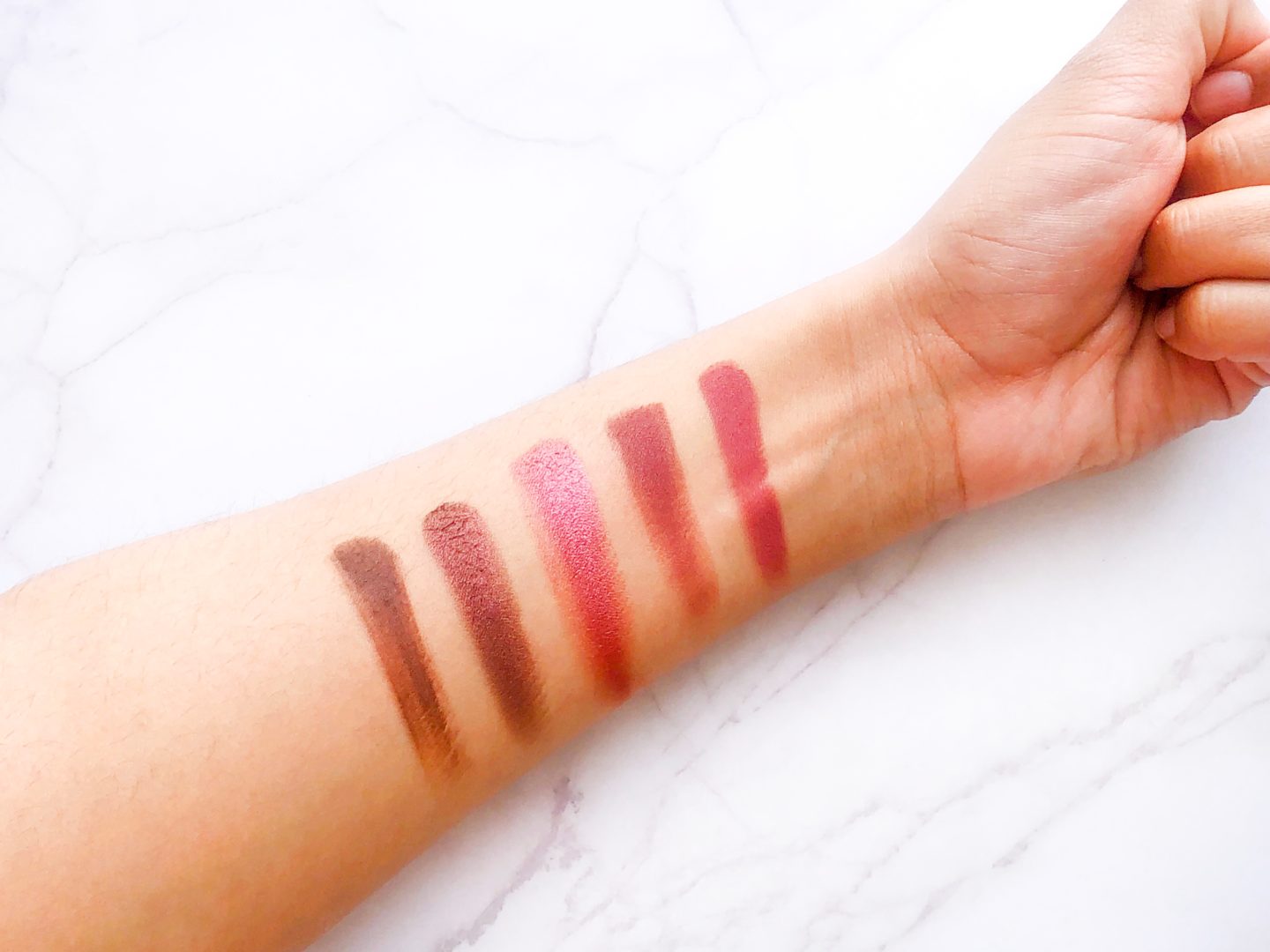 Naked cherry swatches