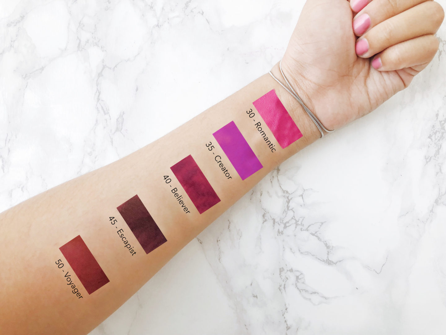 MAYBELLINE SUPER STAY MATTE INK SWATCHES 