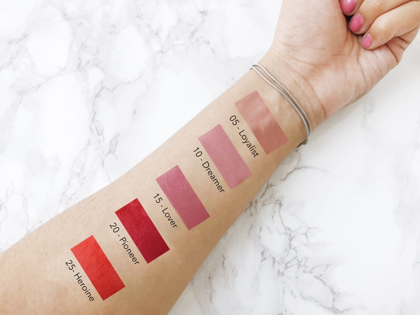 MAYBELLINE SUPER STAY MATTE INK SWATCHES 