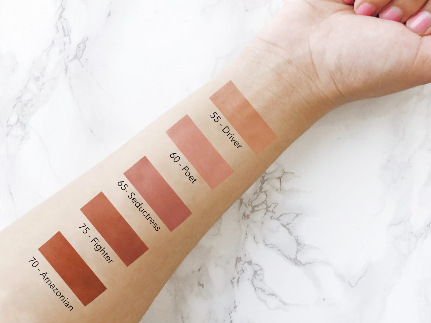 MAYBELLINE SUPER STAY MATTE INK UN-NUDE SWATCHES 